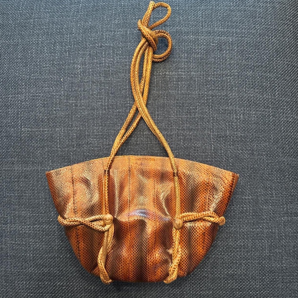 Amazing Vintage Snakeskin Bag thrifted in Haarlem, Netherlands.